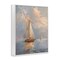 Stupell Industries Maritime Ship on Cloudy Sea Framed Giclee Design by Arlington Prints